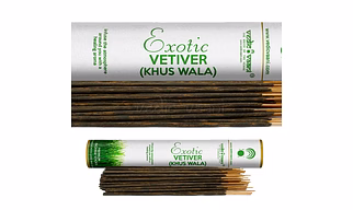 Exotic Vetiver Sacred Khus Wala  Scents Premium Incense
