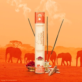 Exotic Saffron Sandal Premium Incense Sticks