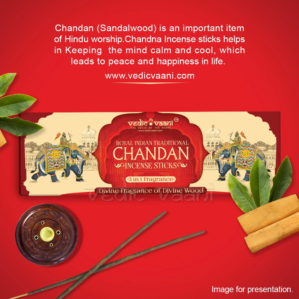 Royal Indian Traditional Chandan Incense Sticks-100 gms-4