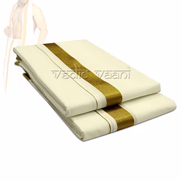 vedic vaani™ traditional dhoti (vesti) and shawl for men