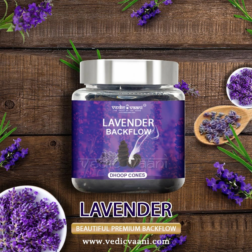 Lavender Backflow Dhoop Cones-1