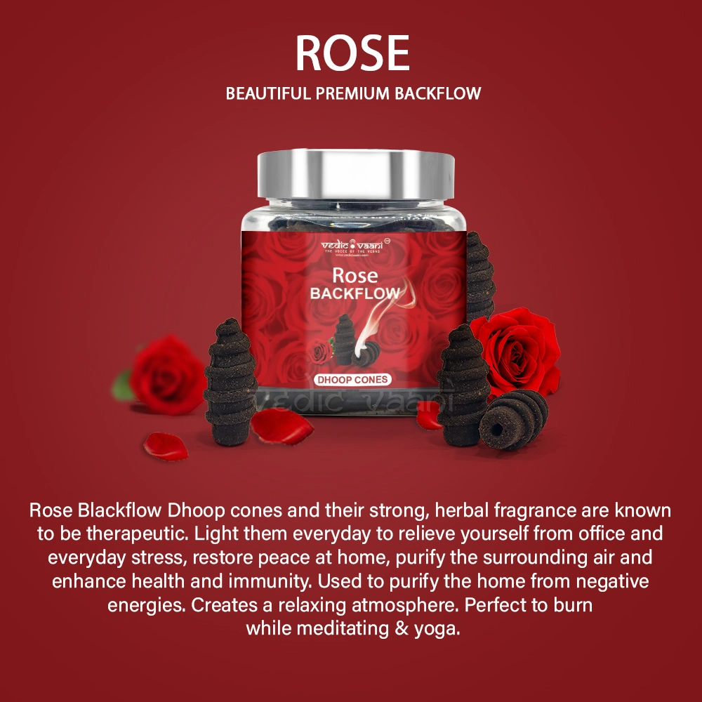 Rose Backflow Dhoop Cones-3