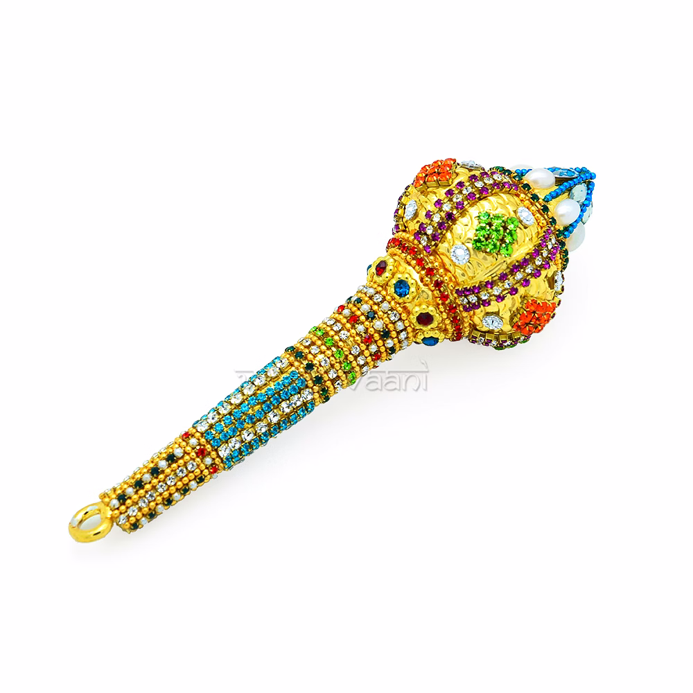 Gada (Mace) Weapon of the Idols / Murtis in Multi gemstones Work image 2