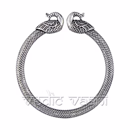 vedic vaani™ peacock bracelet in 92.5 sterling silver