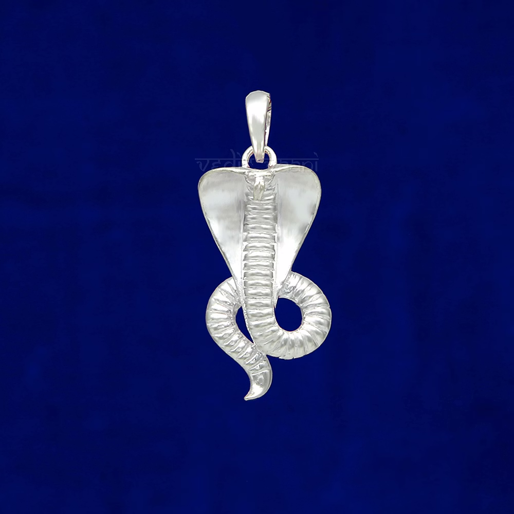 vedic vaani™ naag (snake) locket in pure silver