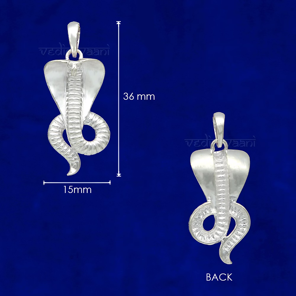 Naag (Snake) Locket in Pure Silver image 4