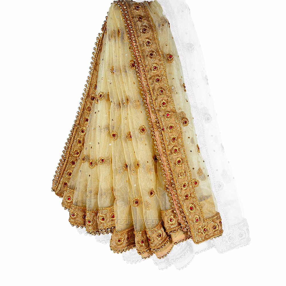 Golden Designer Chunri / Chunni for Wedding & Religious Ceremonies image 2