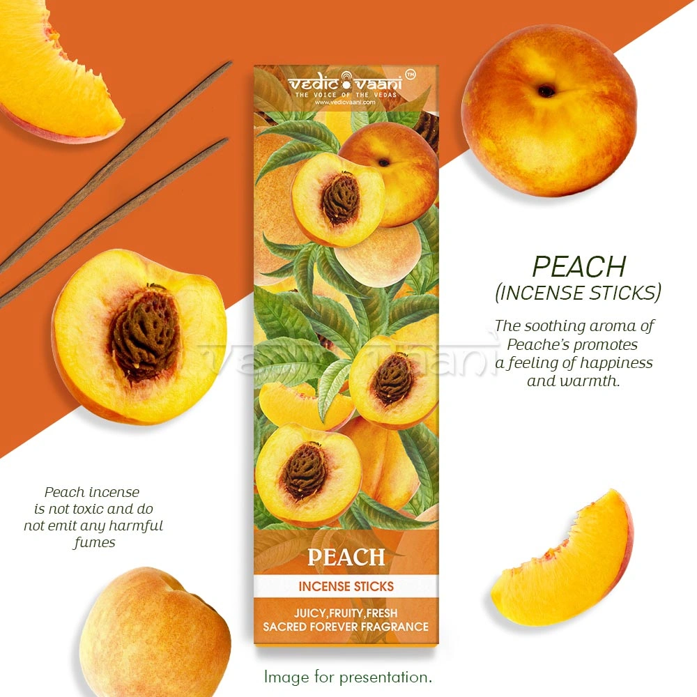 Natural Peach Incense Sticks-100 gms-4