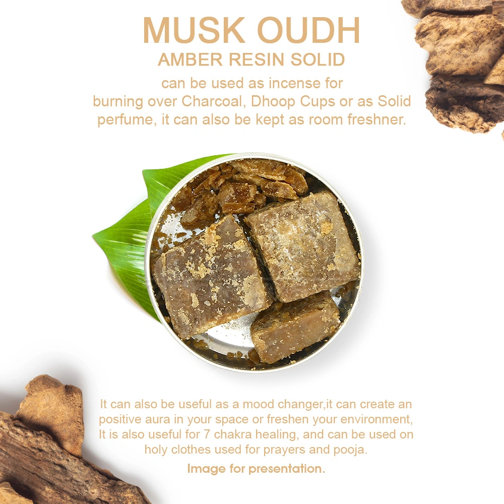 Musk Oudh Amber Resin Solid-50 gms-2