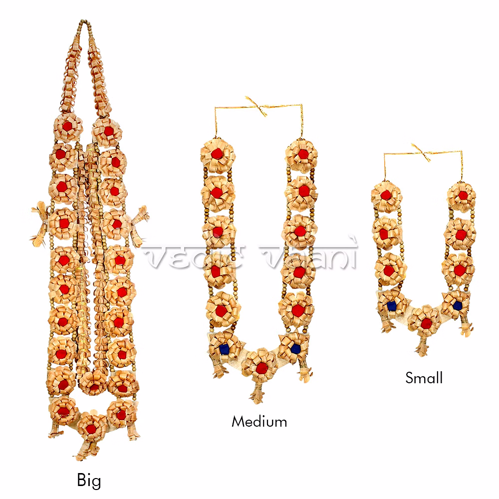vedic vaani™ chandanam aroma wooden garland for respectness