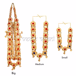 vedic vaani™ chandanam aroma wooden garland for respectness