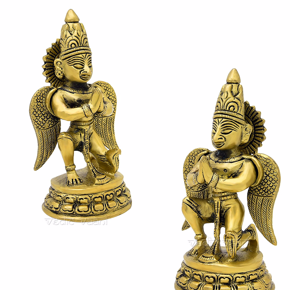 Garuda Dev King of Bird Idol in Brass image 2
