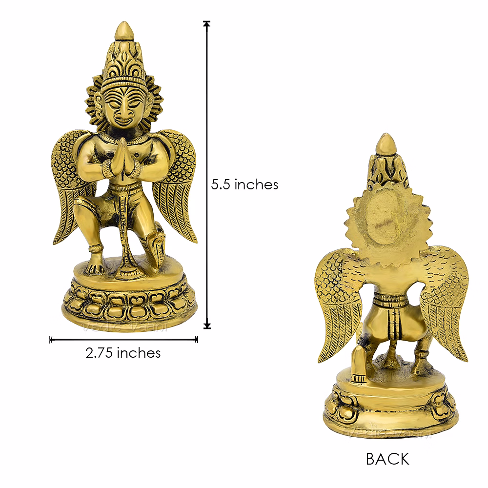 Garuda Dev King of Bird Idol in Brass image 5