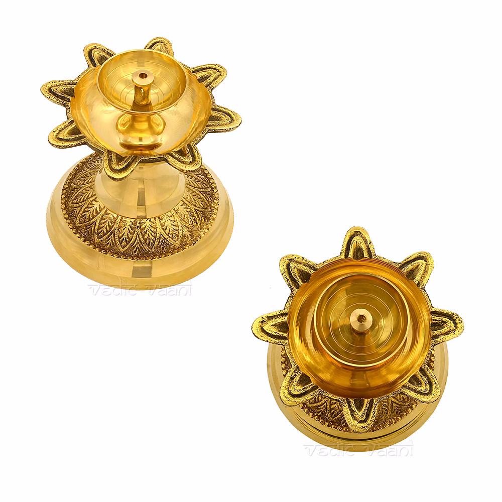 Navgrah Deepam / Diya, Nine Watti Diya for Pooja image 2