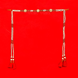 vedic vaani™ lagnsarai pearl mundavalya - maharashtrian wedding