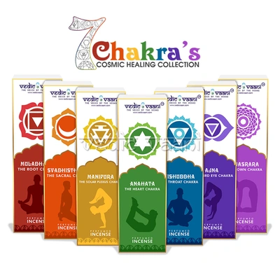 7 Chakra Cosmic Healing Collection Incense Sticks - Perfumed