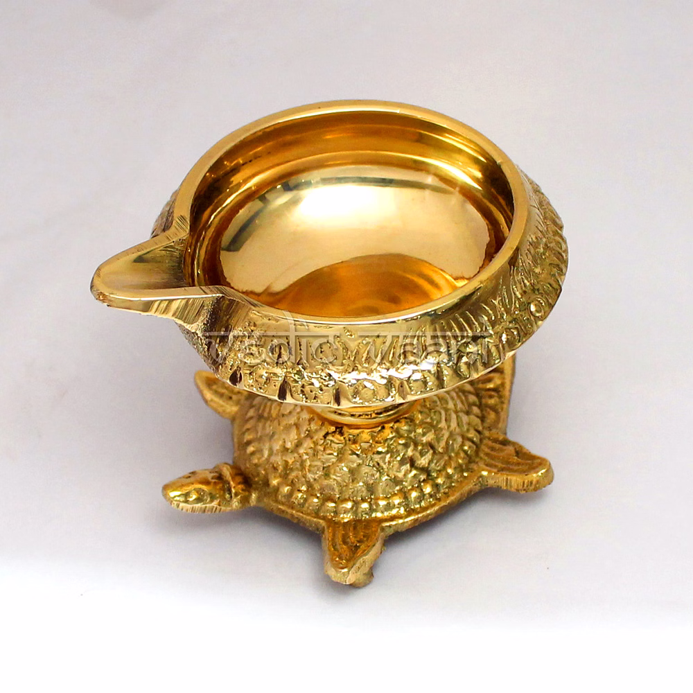 Brass Puja Thali with Mauli image 4