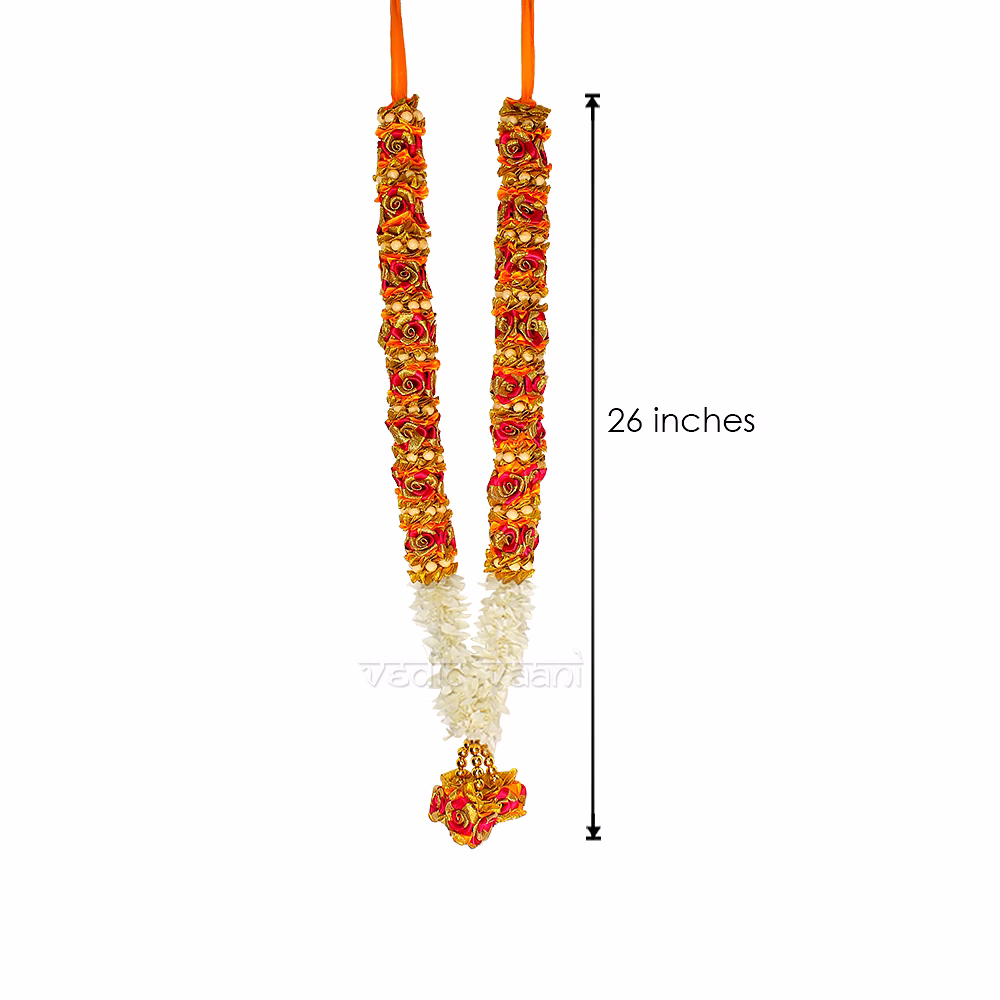 Varmala, Wedding Mala for Bride & Groom - Set of 2 image 4