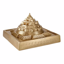 vedic vaani™ meru shree yantra in panchdhatu