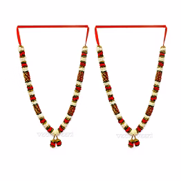 vedic vaani™ garland mala for photos frames, deity, festival temple decor