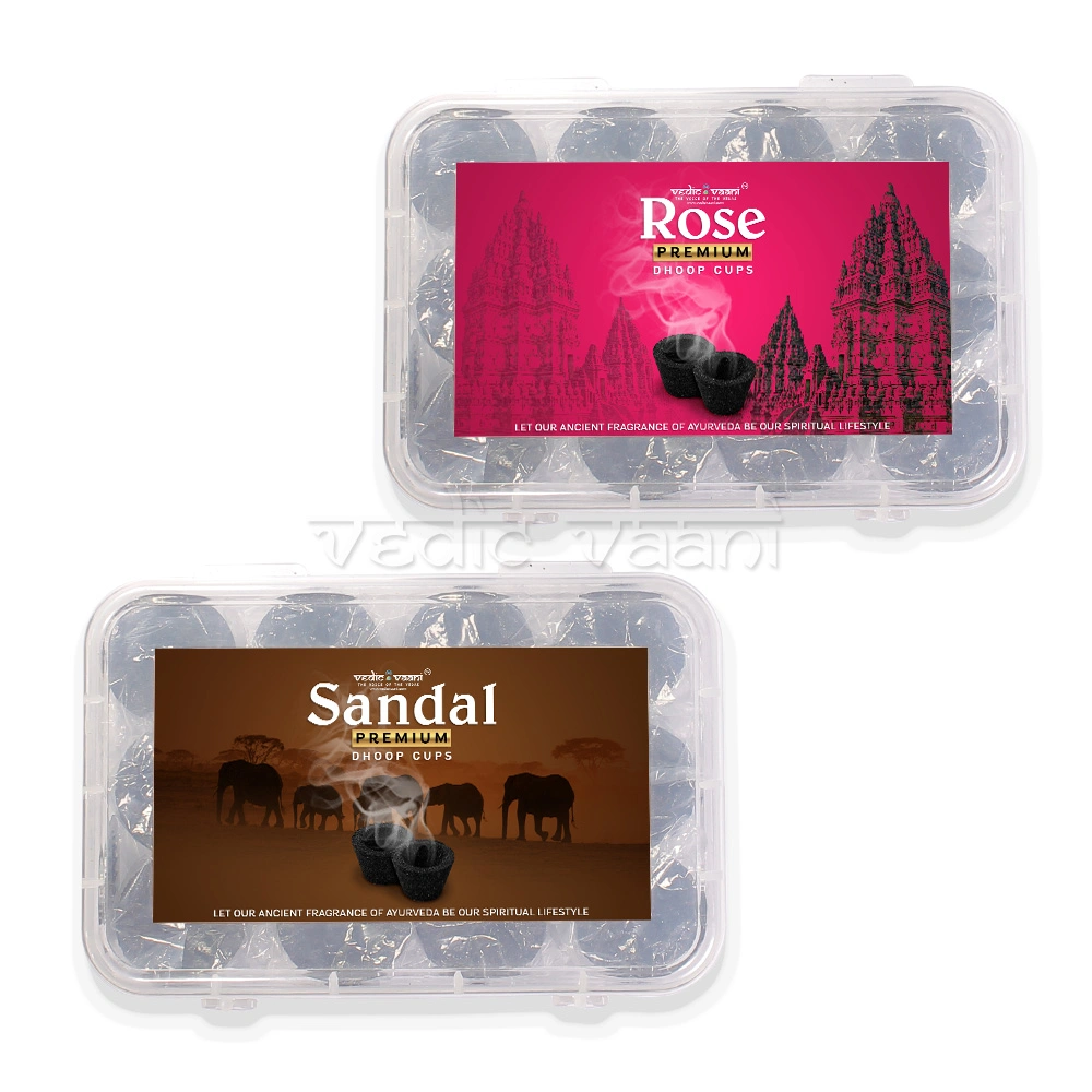 Rose And Sandal Premium Dhoop Cup-4