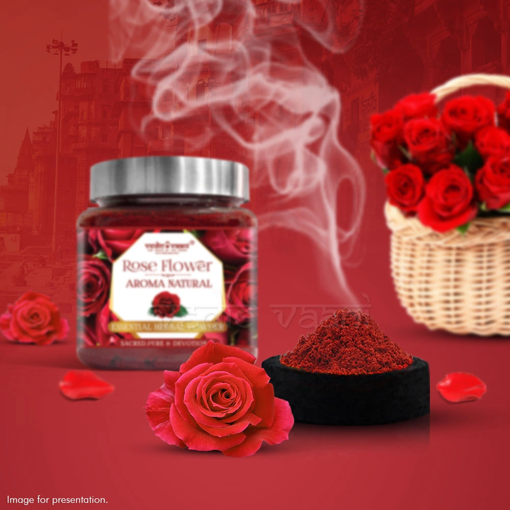 Rose flower Aroma Natural Essential Herbal Powder-100 gms-3