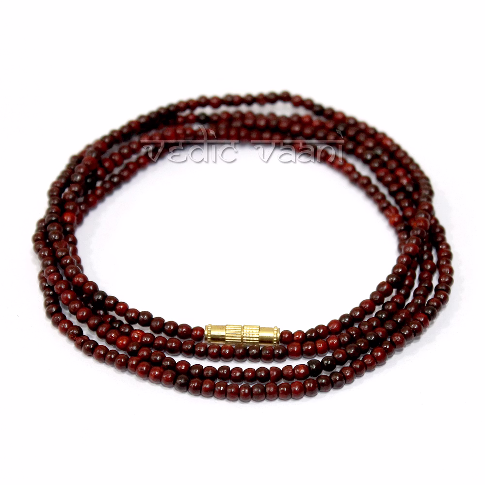 vedic vaani™ red pooja sandal kanthi