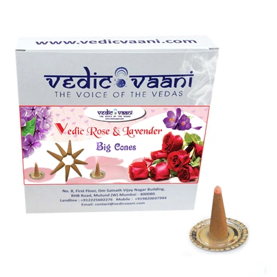 Vedic Rose & Lavender Big Cones