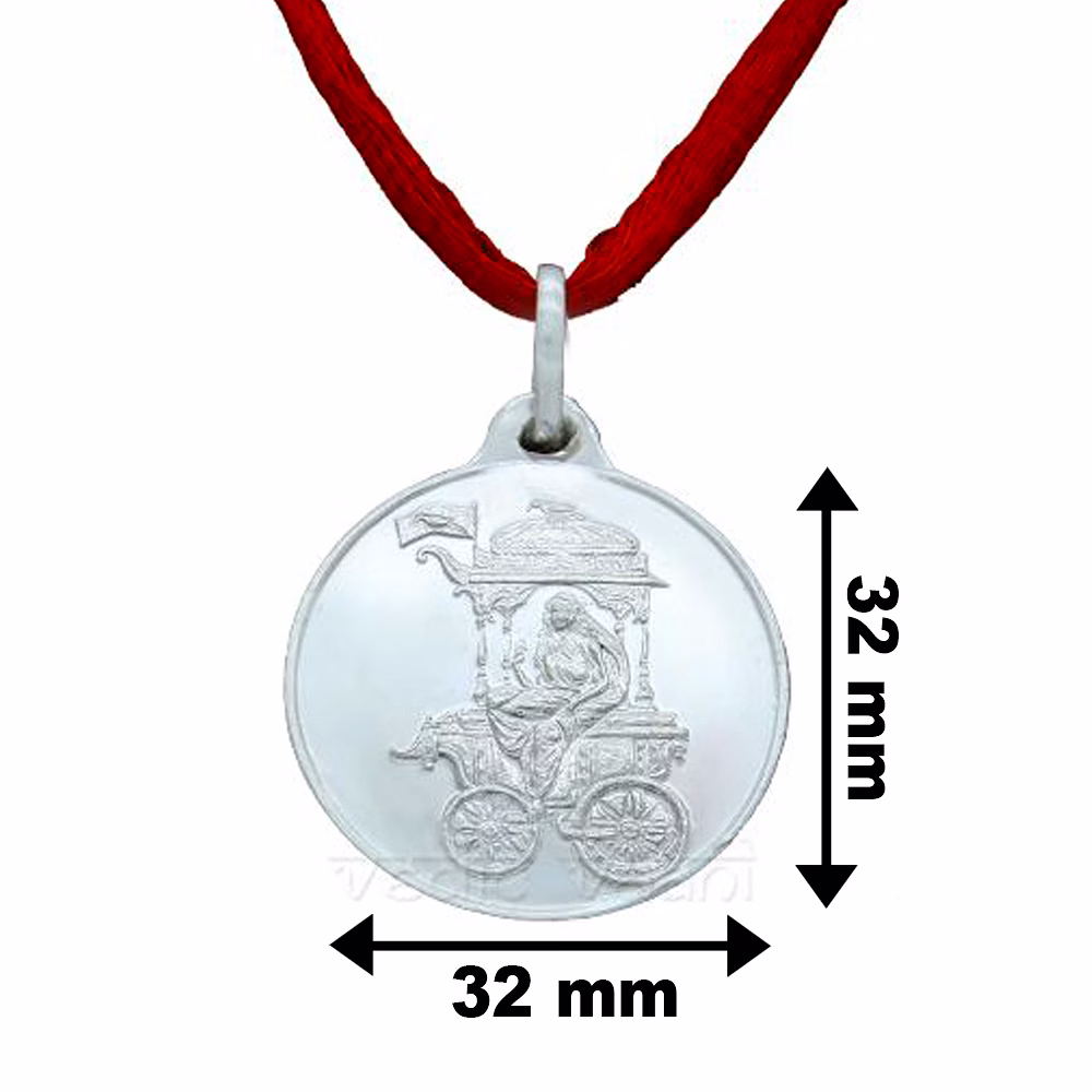 Dhumavati Devi Yantra Locket in Pure Silver image 4