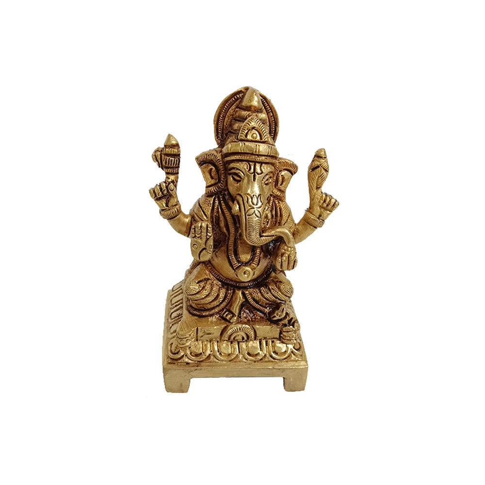 Lambodar Ganesha Idol/Murti in Brass-VZ102