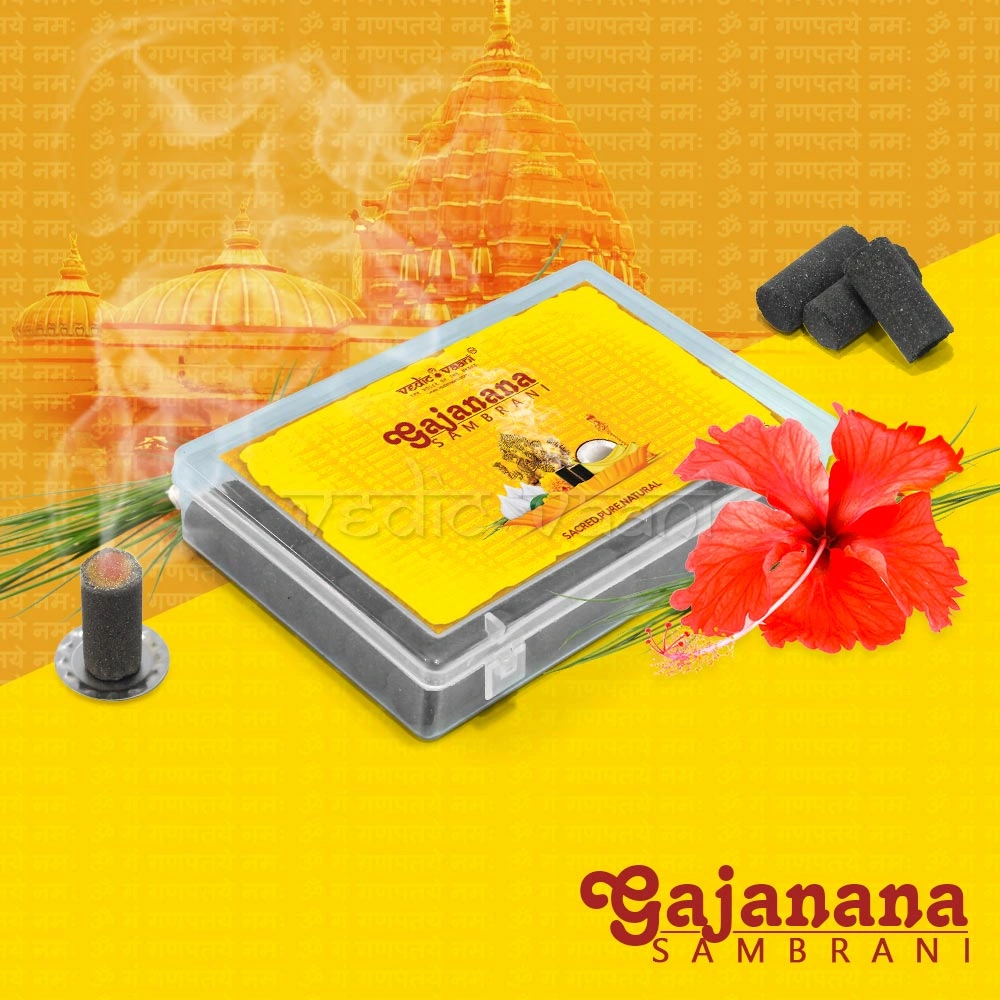 Gajanana Sambrani Dhoop with Vedic Loban Agarbatti-1