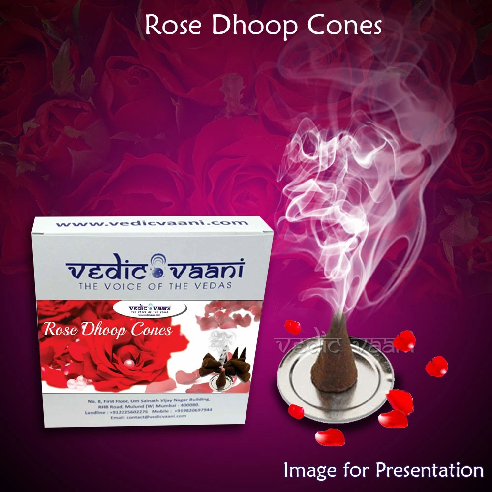 Rose Dhoop Cones-25 pcs-3