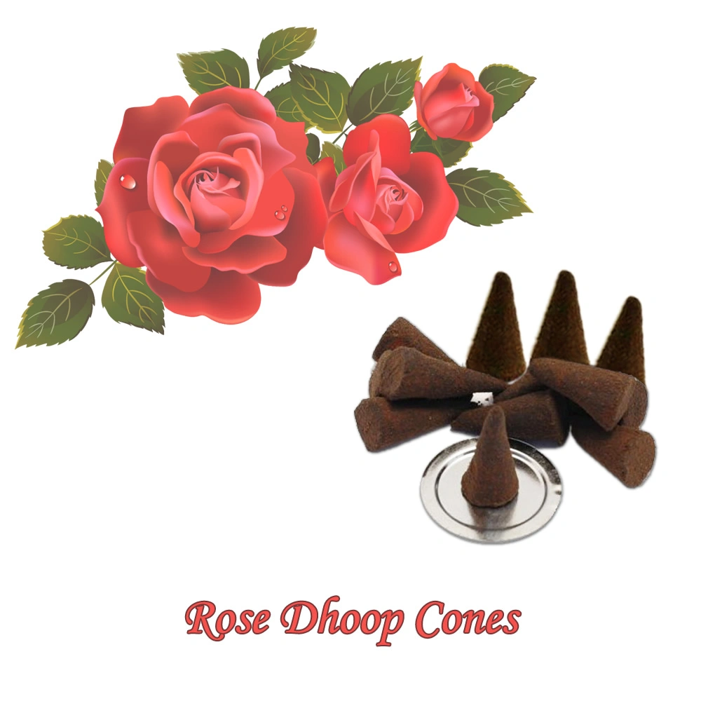 Rose Dhoop Cones-25 pcs-2