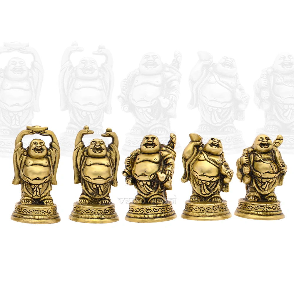 Fengshui Laughing Buddha - Set of 5-VZ200