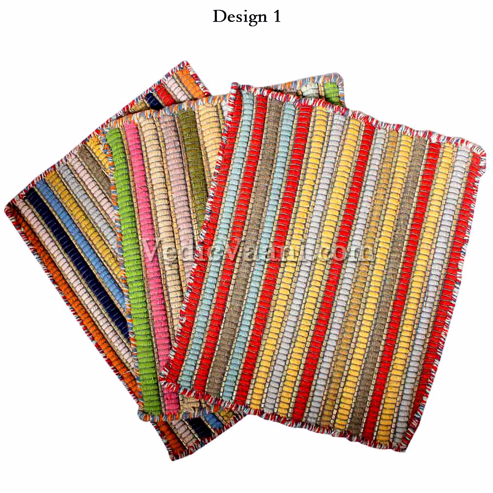 vedic vaani™ woolen kusha multi color aasan