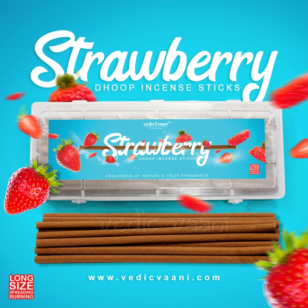 Strawberry Dhoop Incense Sticks-DP150-1