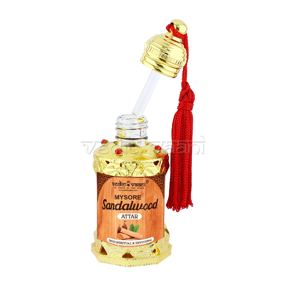 Amazon.com: Vedic Vaani Natural Fragrance Mysore Sandal Wood Chandan Attar  Itar (10 ml) : Health & Household