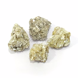 vedic vaani™ pyrite with quartz natural rock stone