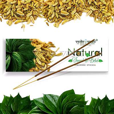 vedic vaani™ natural fennel & betel incense sticks