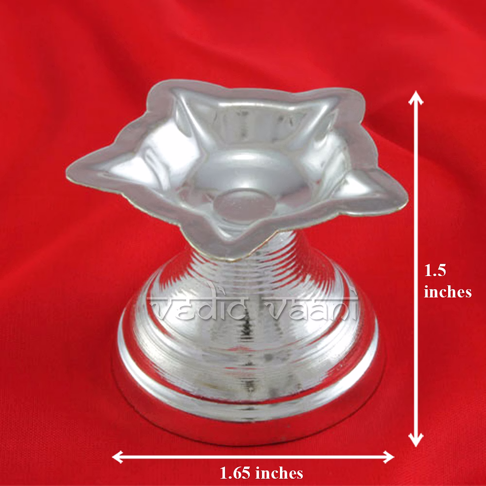 Niranjan Diya in german silver image 2