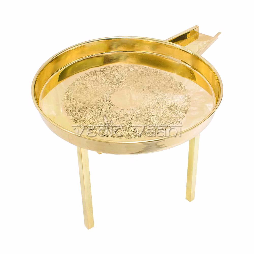 Abhishek Tray (Heavy Weight) in Brass - Big Size image 2