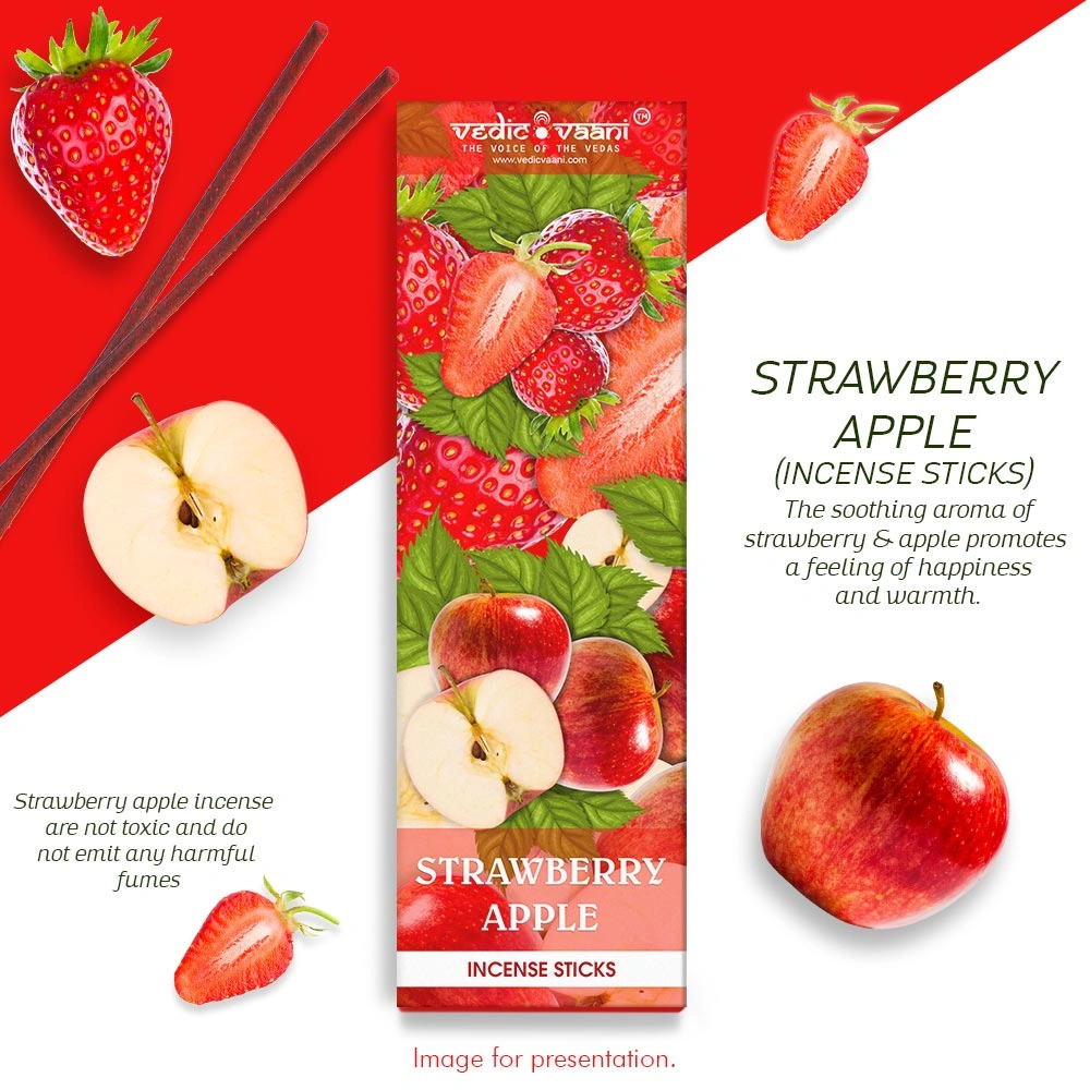 Strawberry Apple Incense Sticks-100 gms-4