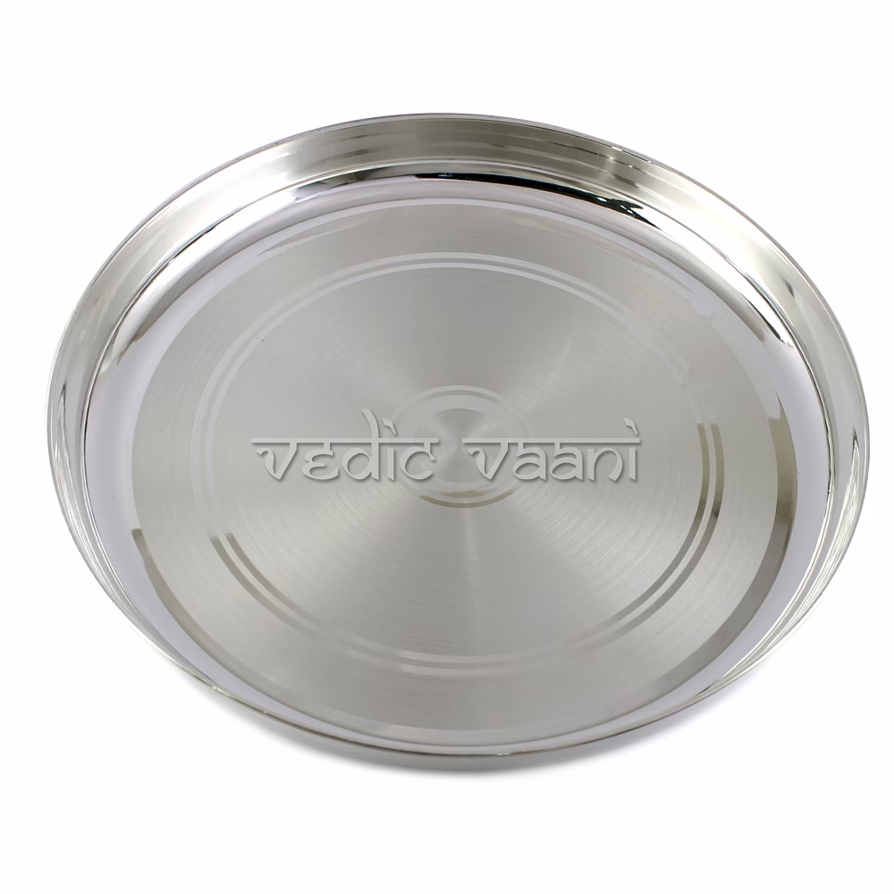 Naivedyam Puja Thali Set in Pure Silver image 4