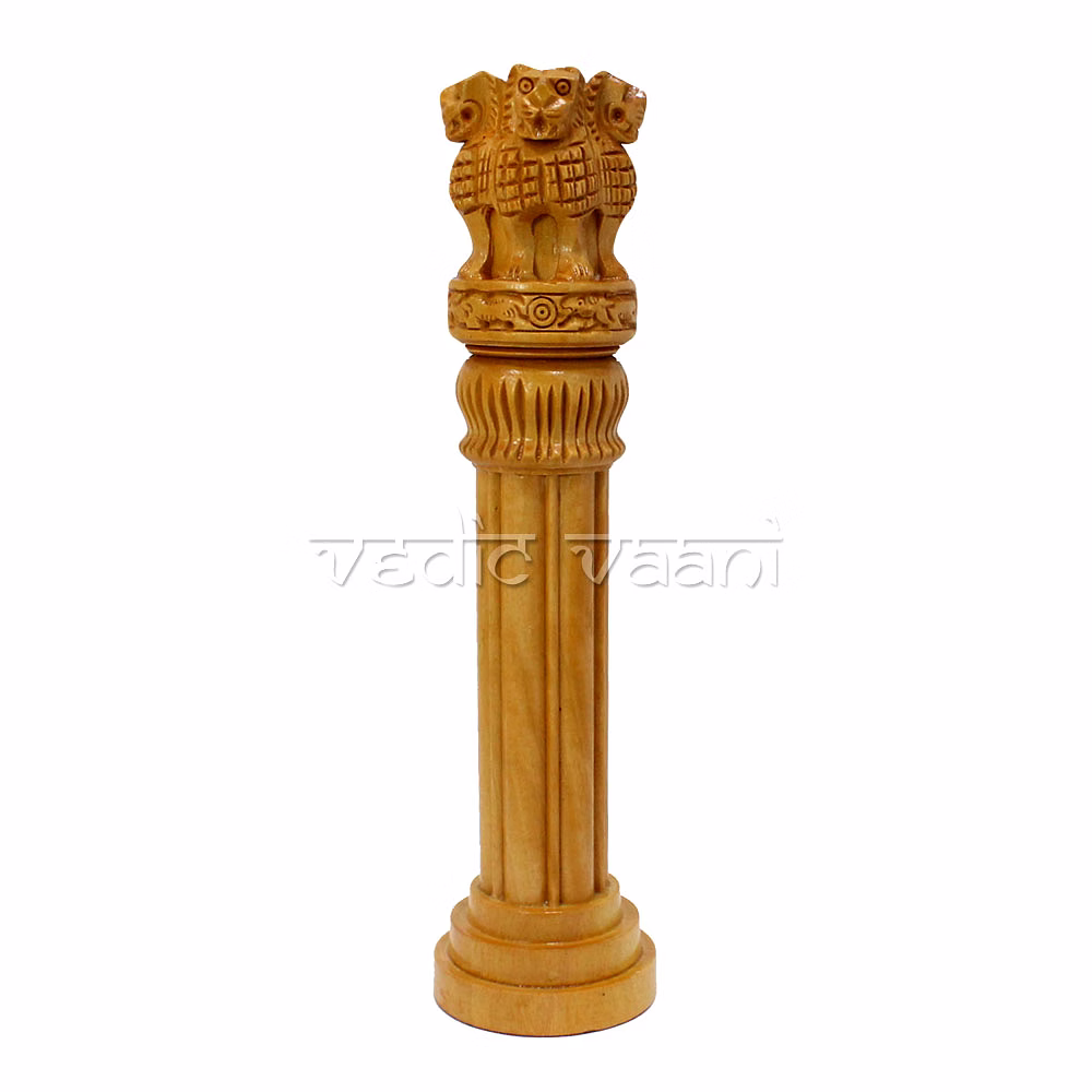 Wooden Ashoka Pillar (Stambh) image 3