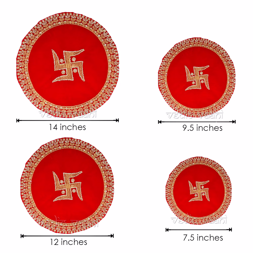 Swastike Shagun Cover for Wedding Puja Auspicious Occasions - set of 4 image 2