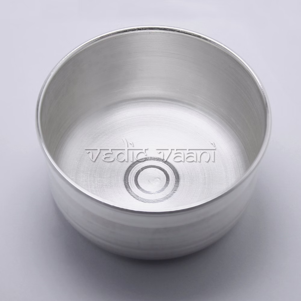 vedic vaani™ prasad katori in pure silver