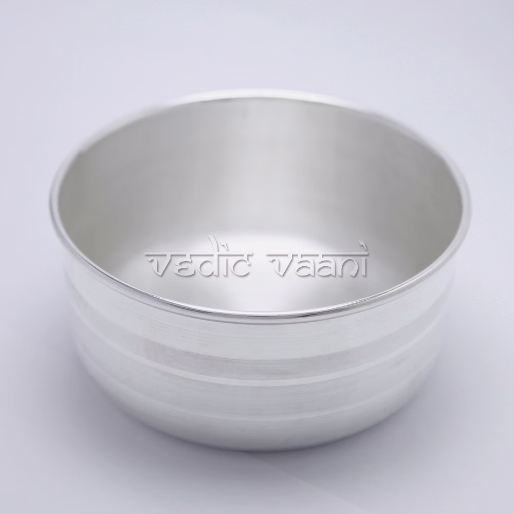 Prasad Katori in Pure Silver image 2