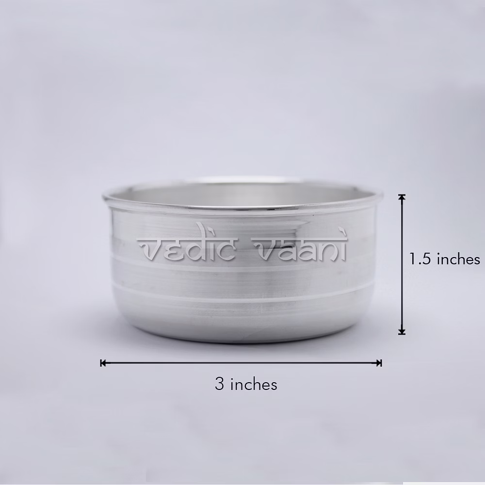 Prasad Katori in Pure Silver image 4