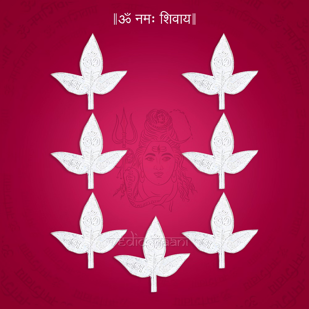 Bilwa / Belpatra in Sterling Silver for Offering to Lord Shiva image 2