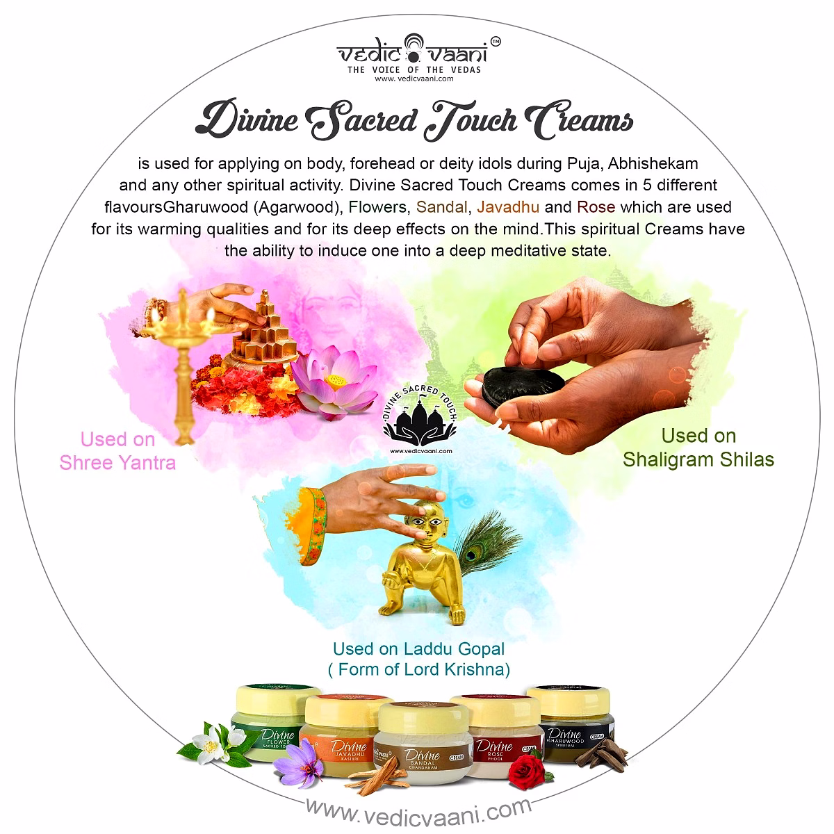 Daily Puja Viddhi Divine Sacred Touch Cream Aroma Collection For Deity and Devotee image 6